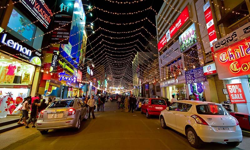 Commercial Street Bangalore — popular shopping destination