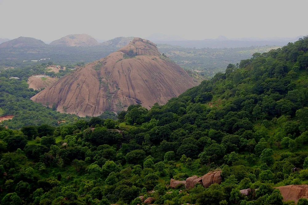 Ramanagara granite hills