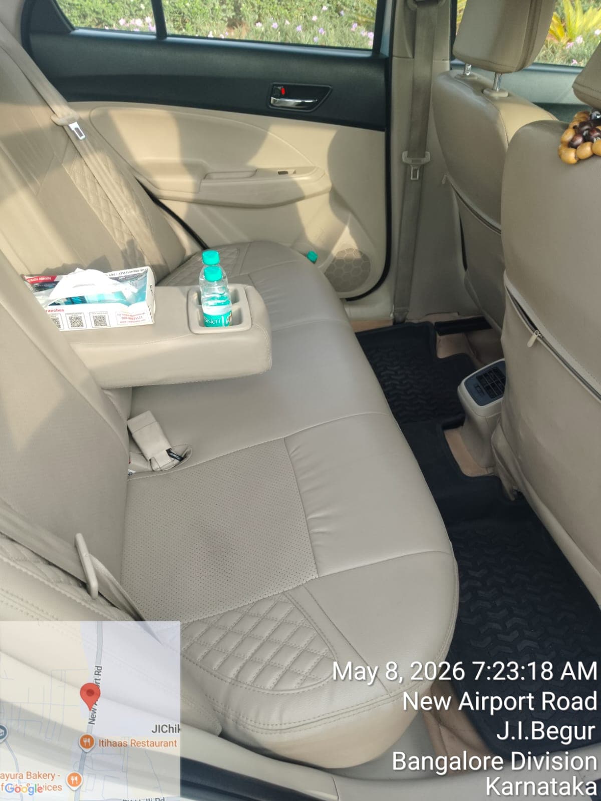 Dzire boot luggage space – airport transfer Bangalore