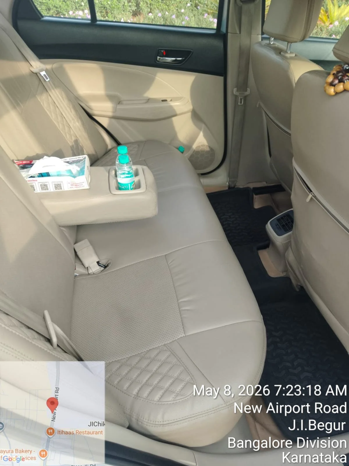 Dzire boot luggage space – airport transfer Bangalore